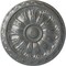 Ekena Millwork Kirke Ceiling Medallion (Fits Canopies up to 3 3/4"), Hand-Painted Silver, 15 3/4"OD x 5/8"P CM16KISLS - alternate 1